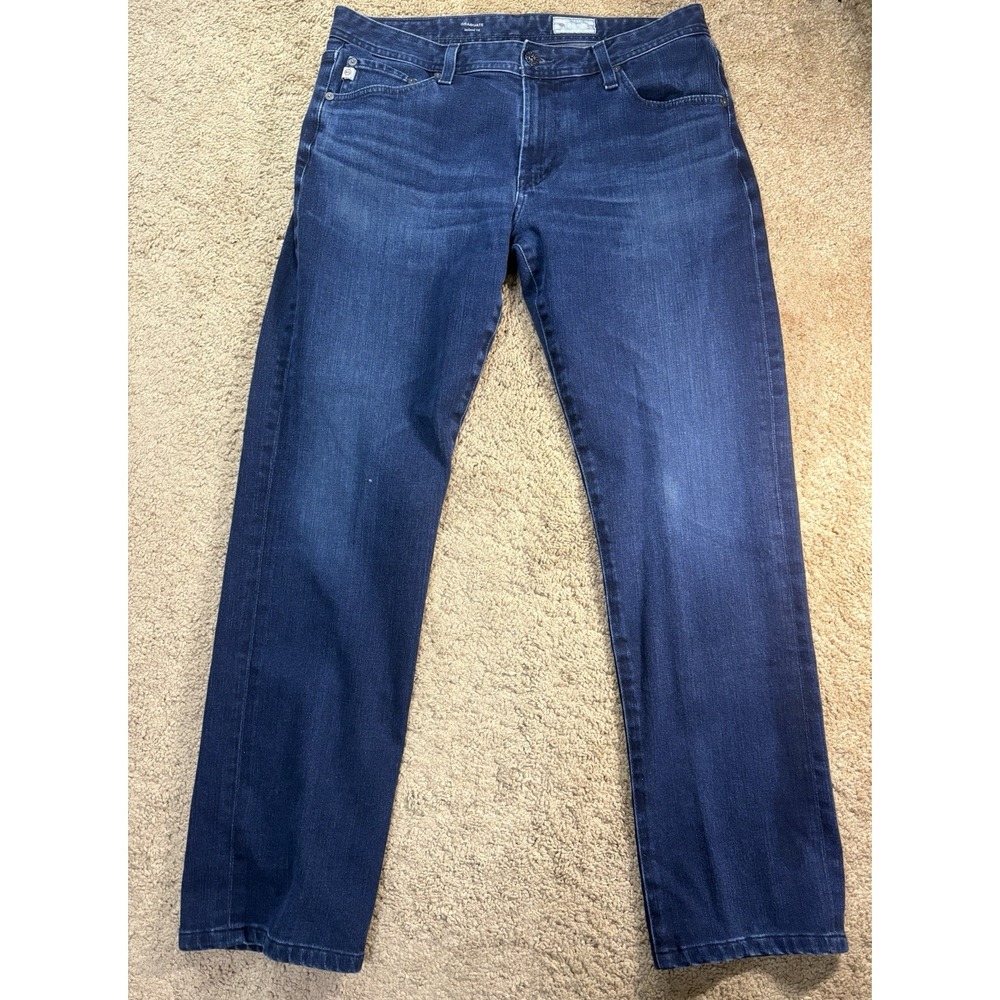 AG Adriano Goldschmied Graduate Tailored Leg Jeans Men 33x34 Blue Denim